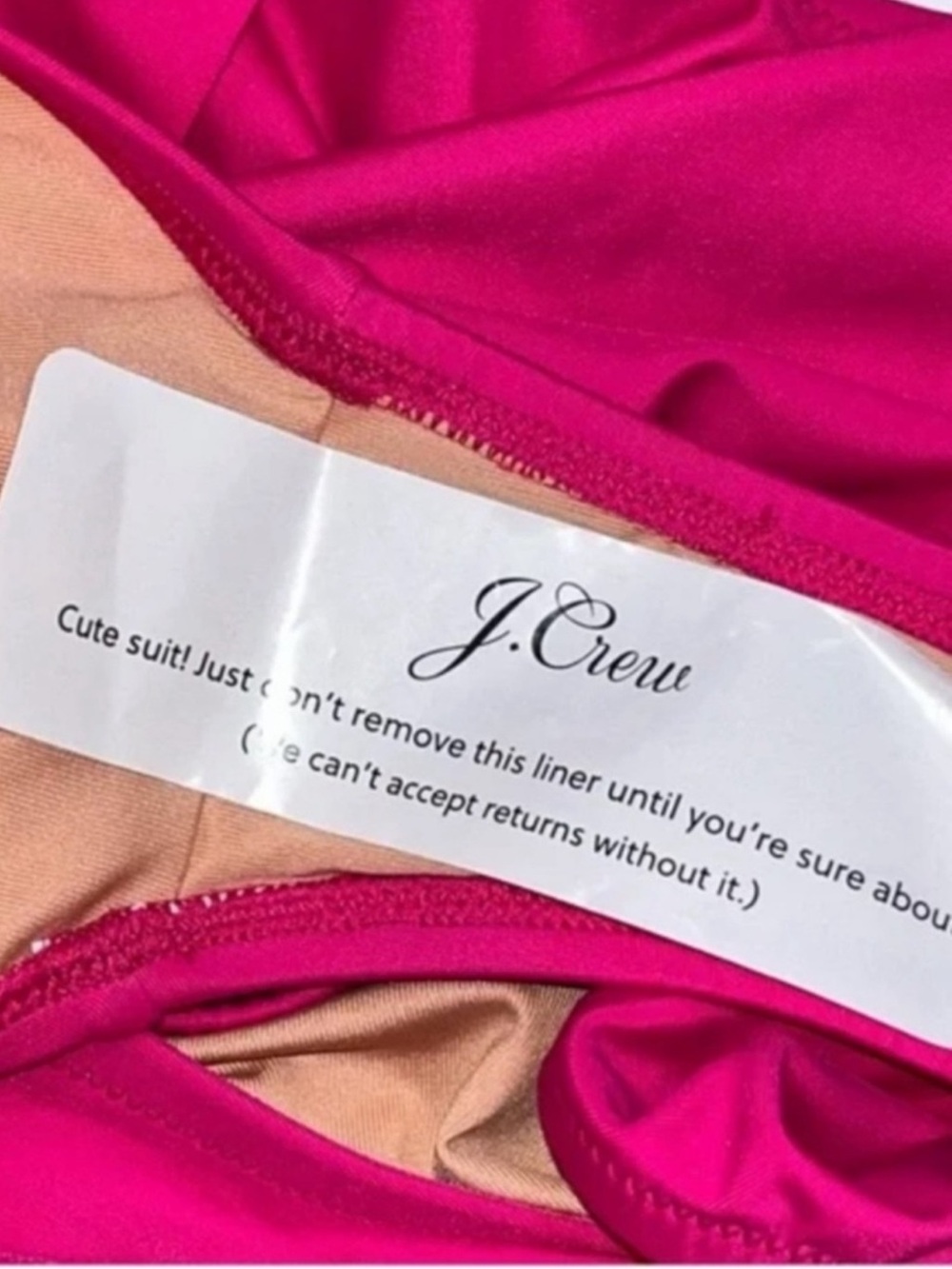 NWT J. Crew V-Neck Ruched One Piece Swimsuit in Radiant Fuchsia Size 6 - Picture 14 of 16